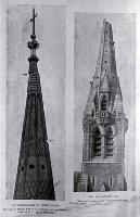 Earthquake damage to the Cathedral spire in 1888