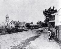 Oxford Terrace looking north from Hereford Street, Christchurch, ca 1870
