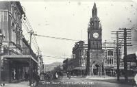 Clock tower, High Street, Christchurch - 1913