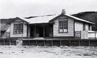 The combined courthouse and post office built in 1916 at Waitangi, Chatham Islands [ca. 1916]