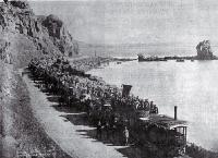 Steam trams on the way to Sumner - 1892