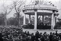 The opening of the Bandsmens Memorial rotunda, Botanic Gardens, Christchurch [1926]