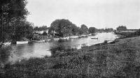 The river Selwyn, Canterbury, a favourite week-end resort of anglers and motorists.