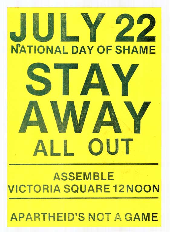 Historical note Wednesay 22 July 1981 named the National Day of Shame 