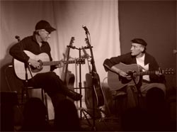 Hugh Campbell (left) and John Hooker (right) playing together.