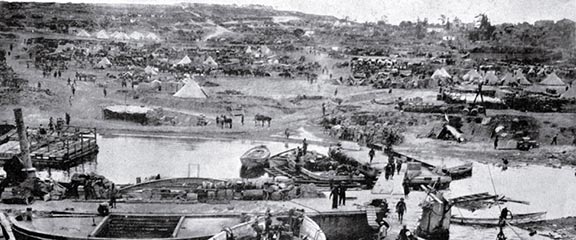 A view of Beach V, one of the original landing points for troops, Gallipoli Peninsula, 1915