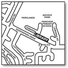 Parklands location map