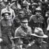 World War 1 soldiers marching