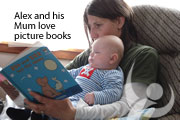 Alex and his mum love picture books