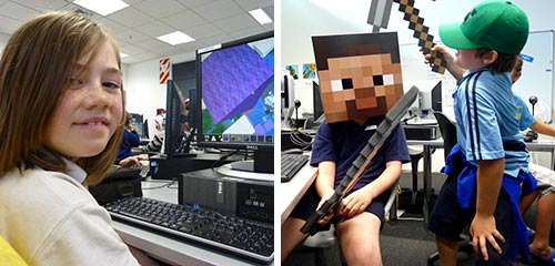 Students from Minecraft Clubs