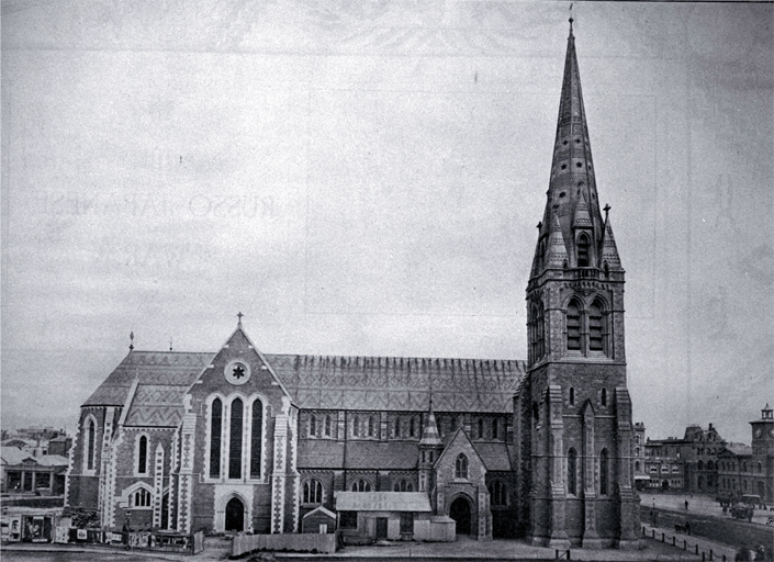 Christchurch Cathedral which has recently been completed 