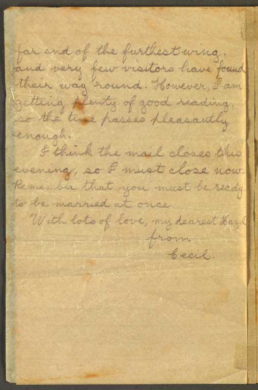 [Letter to Hazel] 28 October [1916]