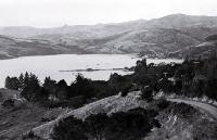Looking from the east towards Akaroa and Akaroa Harbour 