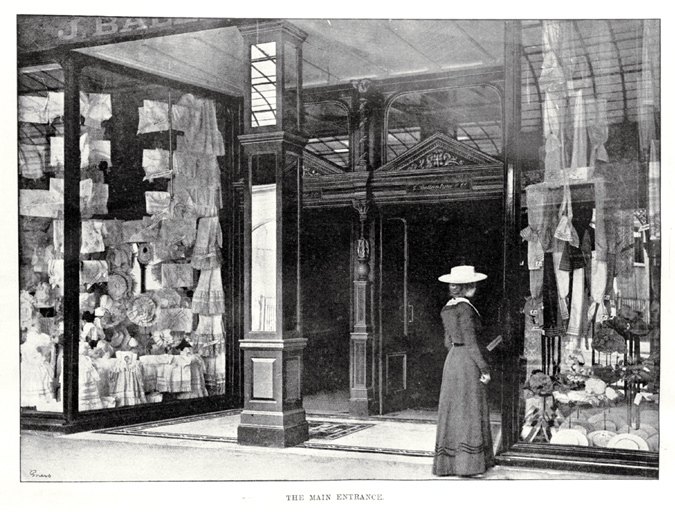 Ballantyne's department store, Cashel Street, Christchurch : the main entrance is pictured.