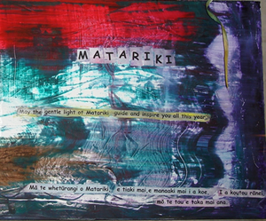 Matariki artwork by Kerry Lee Marsden and Ariana Sutton 