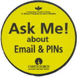 Ask me about email and pins