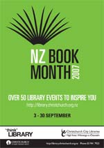 NZ Book Month poster
