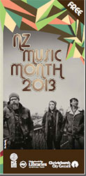 2013 New Zealand Music Month brochure