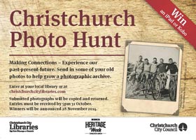 Christchurch photo hunt postcards
