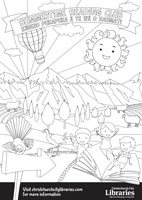 Summertime colouring in poster