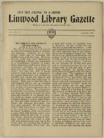 Thumbnail Image of Linwood Library Gazette