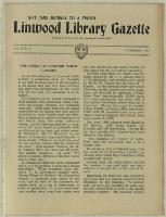 Thumbnail Image of Linwood Library Gazette