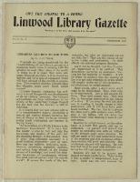 Thumbnail Image of Linwood Library Gazette