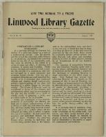 Thumbnail Image of Linwood Library Gazette