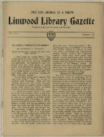 Thumbnail Image of Linwood Library Gazette