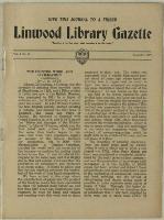 Thumbnail Image of Linwood Library Gazette