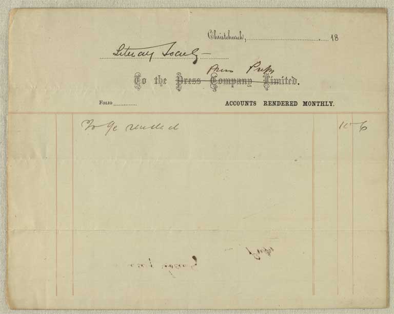 Image of Accounts, financial statements and letters, 1864-1867 1864-1867