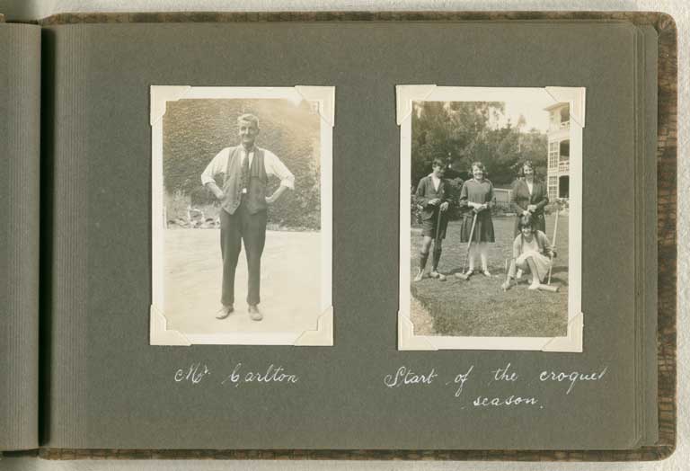 Image of Mr. Carlton. Start of the croquet season. [1913-1933]