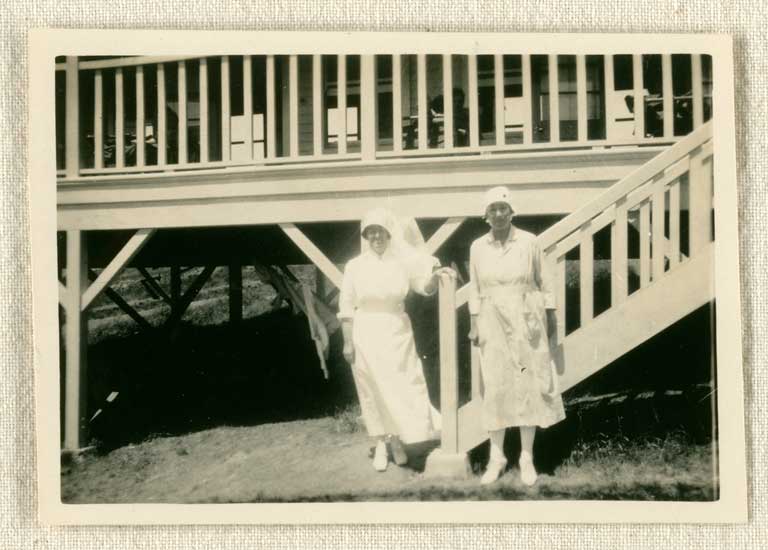 Image of Matron & nurse, Fresh Air Home November 1923