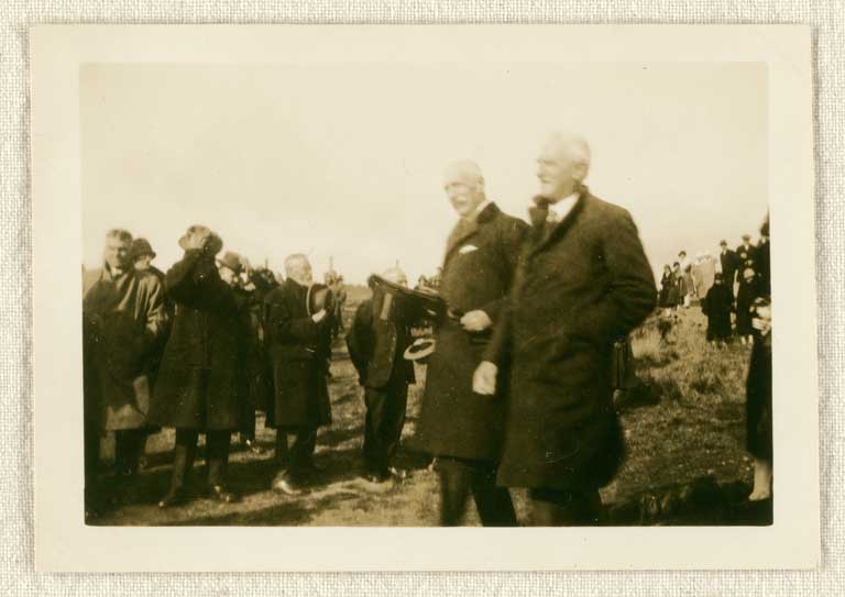 Image of Sir Charles Ferguson & Dr Blackmore at opening of school at Fresh Air Home Aug 11 1926