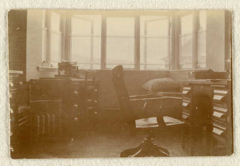 Image of Dr B's office, Middle Sanatorium 1918