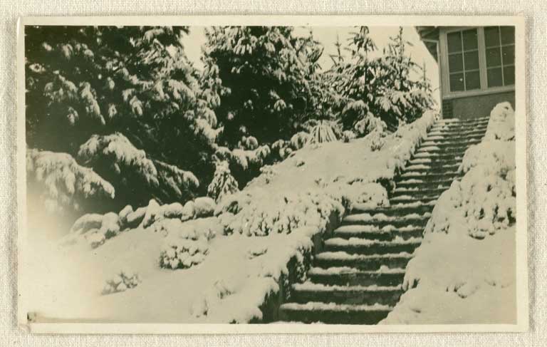 Image of Nurses garden under snow 1919