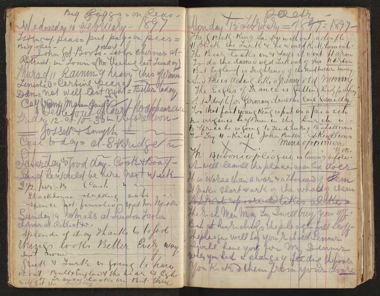 Image of Killinchy farm diary 1896-1912