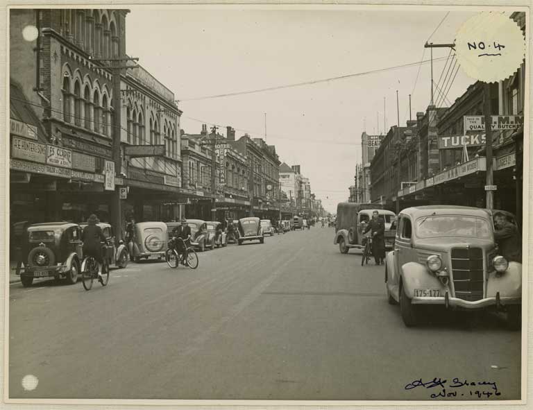 Image of No. 4. Photographs taken at random during business hours of some of our busy thoroughfares. 1946
