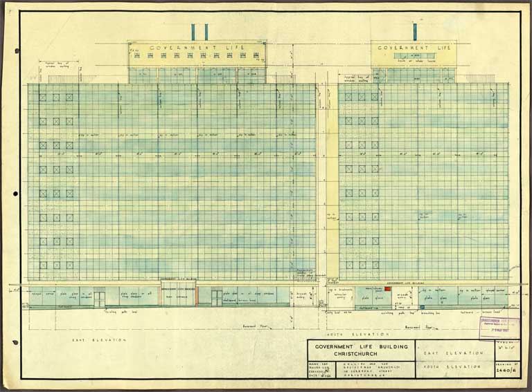 Government Life Building East & South Elevation 21 November 1960 Image 1 of 3