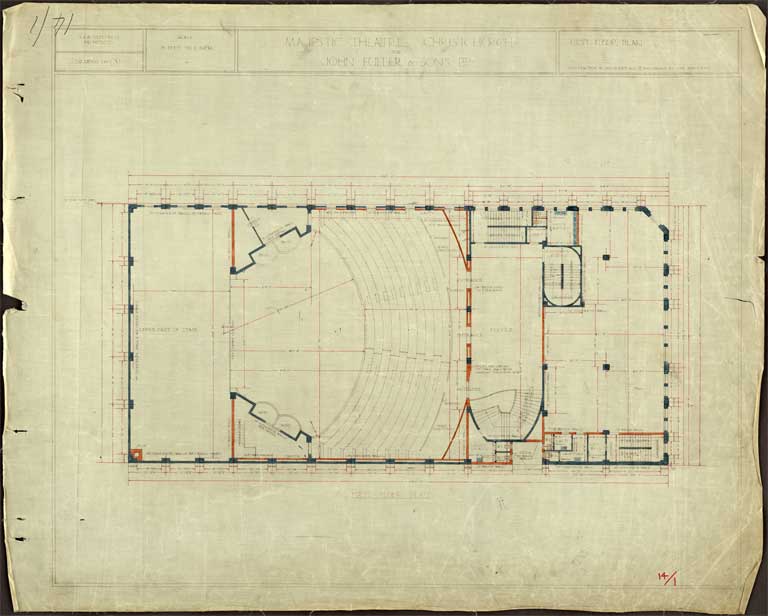 Majestic Theatre John Fuller & Sons Ltd. First Floor Plan. Not specified Image 1 of 2