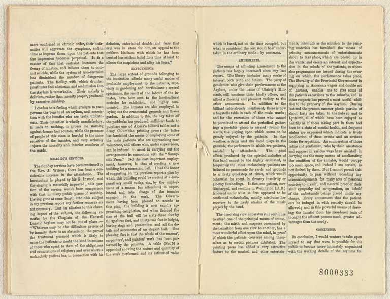 Image of Annual report of the Christchurch Lunatic Asylum : to the Provincial Secretary 1868