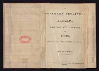 Thumbnail Image of Southern Provinces Almanac, 1865