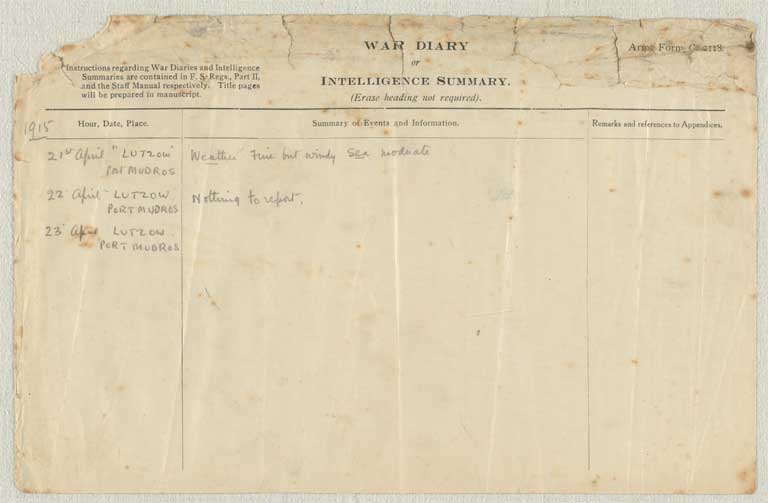 Gallipoli campaign : operation and transport orders, memoranda and other papers issued to the Canterbury Infantry Battalion at Lemnos, January-September 1915 