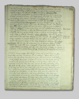 Burke Manuscript Page 284 at 33%