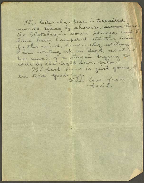 [Letter to Hazel] 15 October [1914]