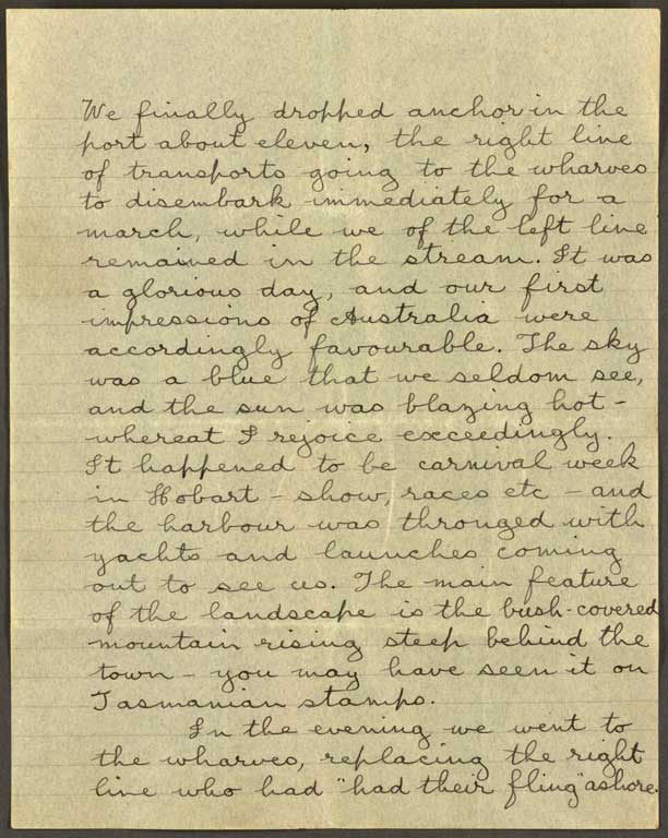 [Letter to Hazel] 25 October [1914]