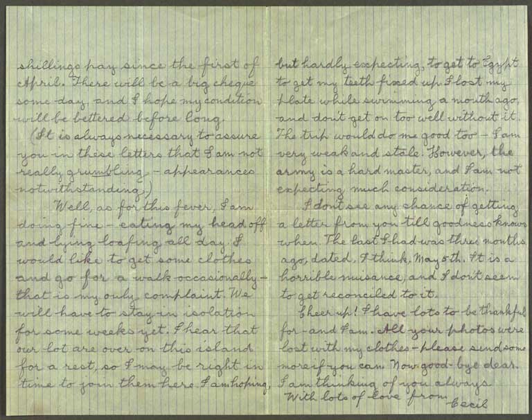 [Letter to Hazel] 18 Sept [1915]