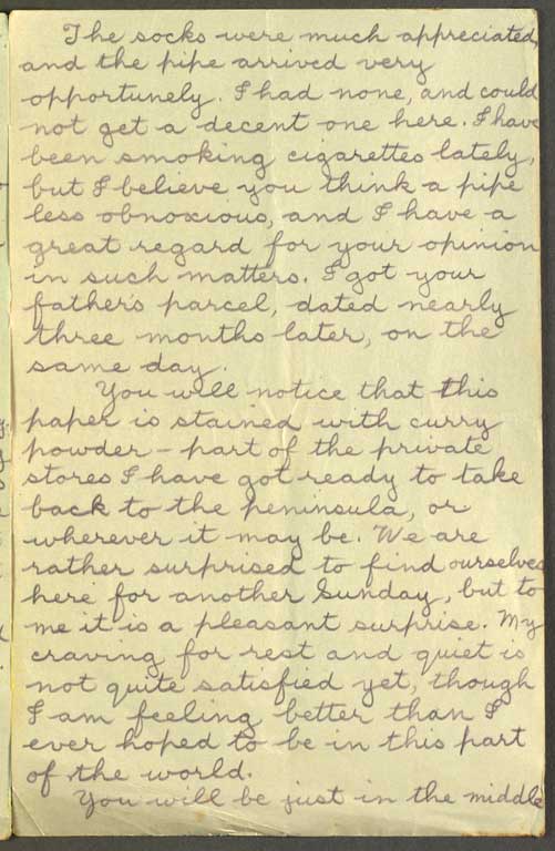 [Letter to Hazel] 7 November [1915]