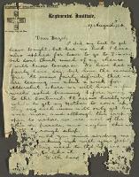 A Letter to Hazel, 17 August 1914.