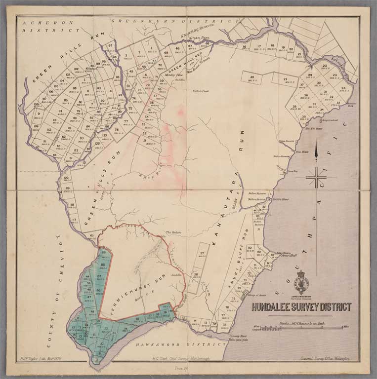 Hundalee survey district 1879 